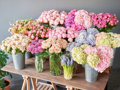 Many,Different,Colors,On,The,Stand,Or,Wooden,Table,In